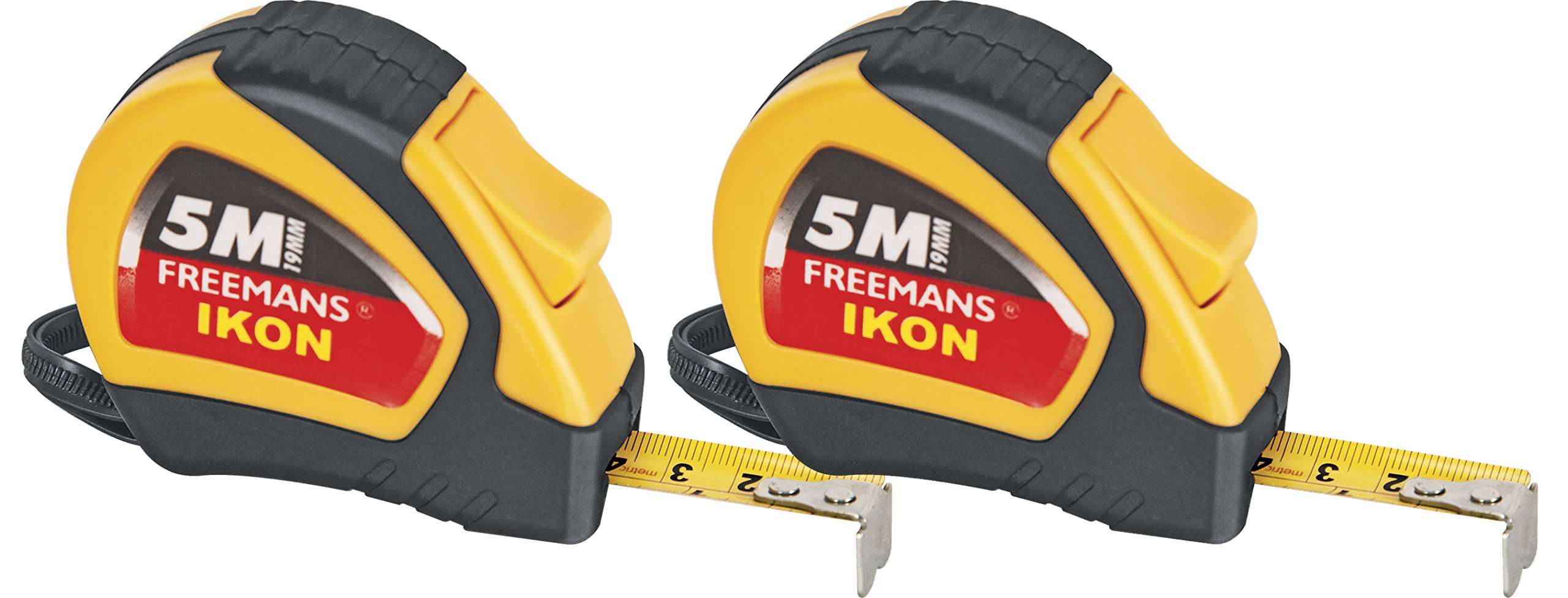 Freemans IKON 5m/16ft Retractable Measuring Tape 19mm Wide - Perfect for Construction, DIY Projects, Sewing & Home Improvement