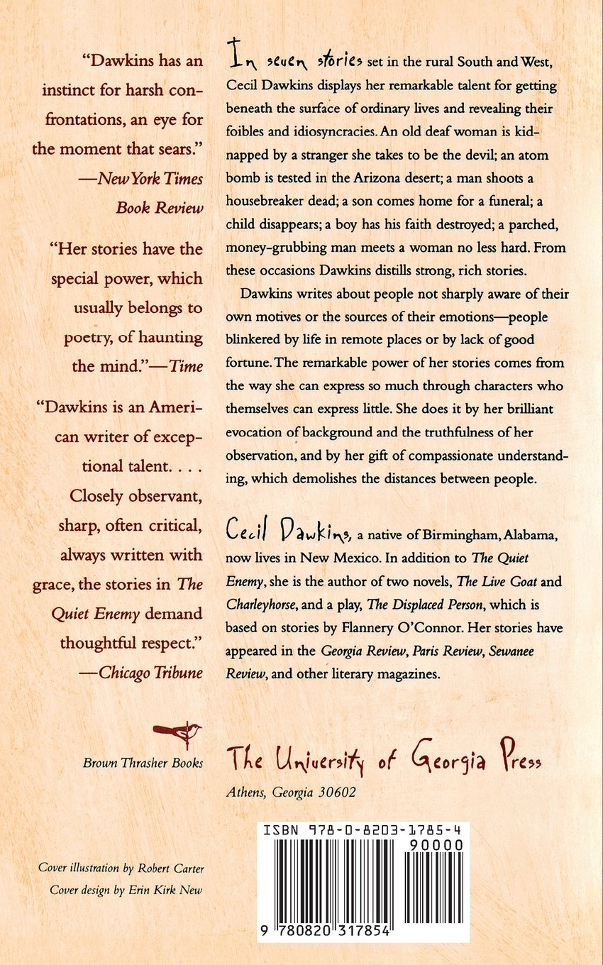 The Quiet Enemy: Stories - Brown Thrasher Books Collection | Classic American Literature for Book Lovers & Reading Enthusiasts