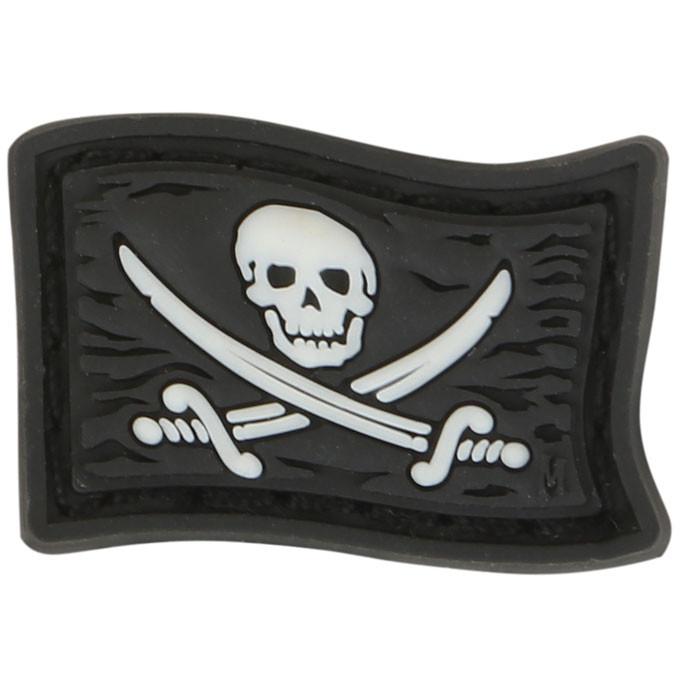 Jolly Roger Micro Morale Patch - Pirate Flag Embroidered Badge for Tactical Gear, Hats & Backpacks - Perfect for Military, Outdoor Enthusiasts & Cosplay Costumes