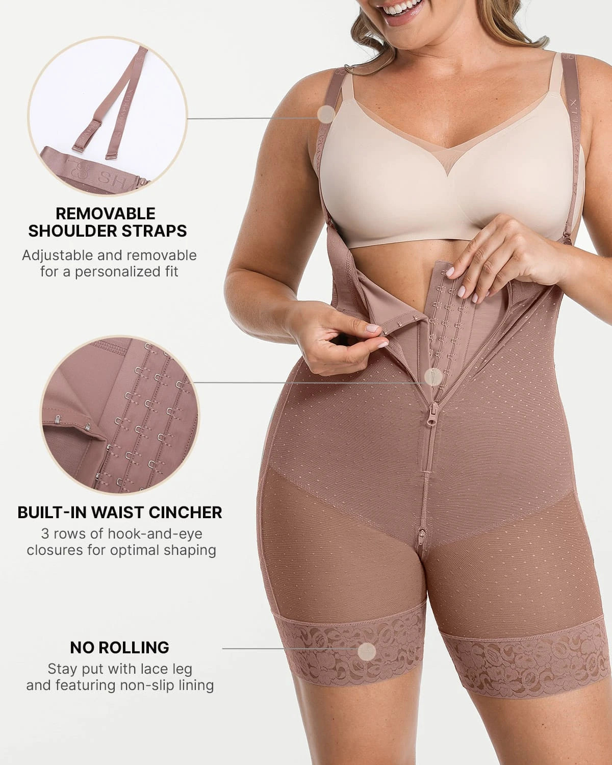 AirSlim® High Waist Butt Lifting Polka Dot Shorts for Women - Sexy Tummy Control Shapewear - Perfect for Workout, Yoga & Summer Outfits