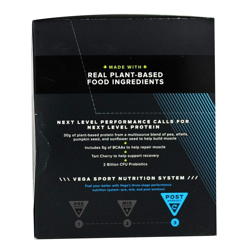 Vega Sport Premium Vegan Protein Powder, Vanilla - 30g Plant Based Protein, 5g BCAAs, Low Carb, Keto, Dairy Free, Gluten Free, Non GMO, Pea Protein for Adults, 12 x 1.6 oz Sachets - Perfect for Post-Workout Recovery, Muscle Building & Healthy Lifestyle (Packaging May Vary)
