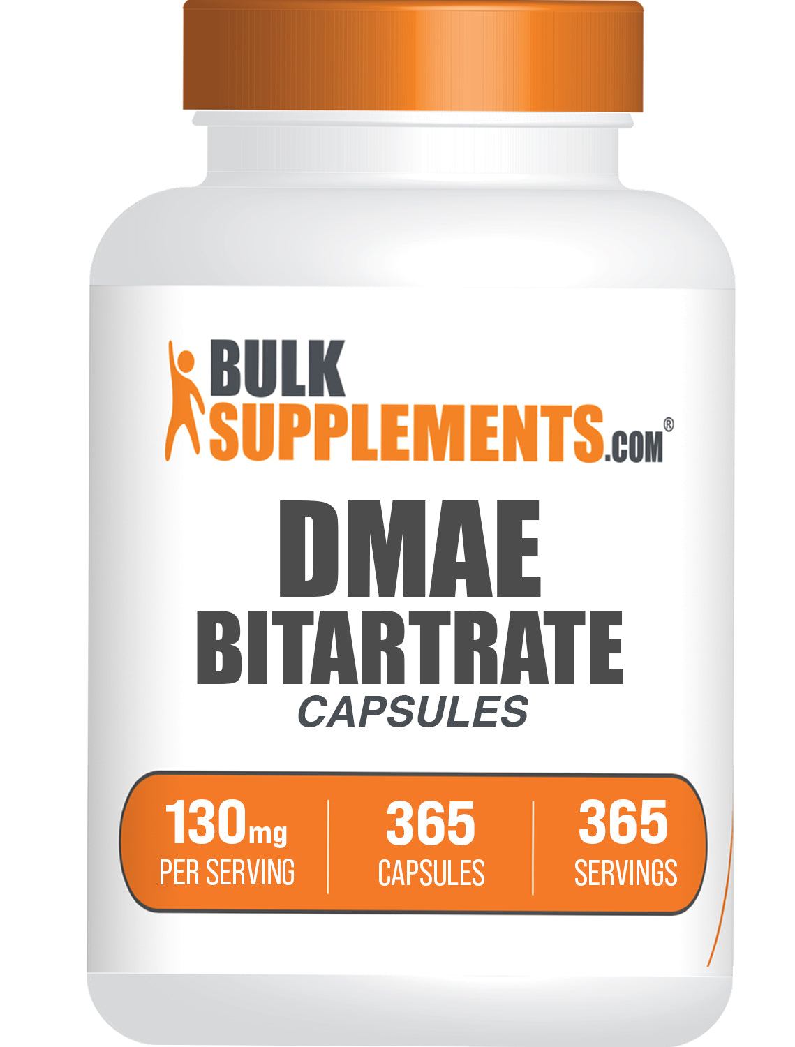 DMAE Bitartrate Capsules 500mg - Brain Health & Memory Support Supplement for Focus & Cognitive Function - Vegan, Non-GMO - Ideal for Students, Professionals & Seniors