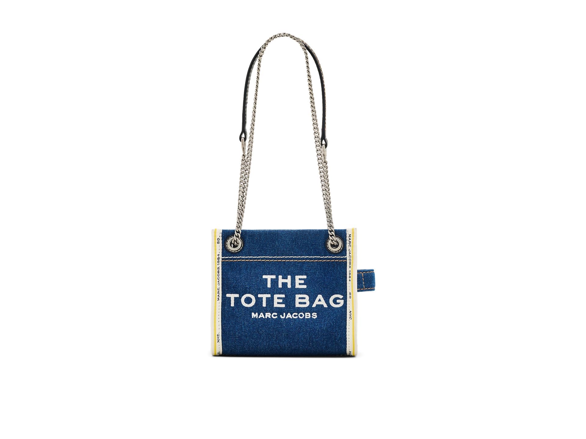 Marc Jacobs The Denim Chain Crossbody Tote Bag - Stylish Blue Denim Shoulder Purse for Women | Perfect for Everyday Use, Shopping & Travel Accessories