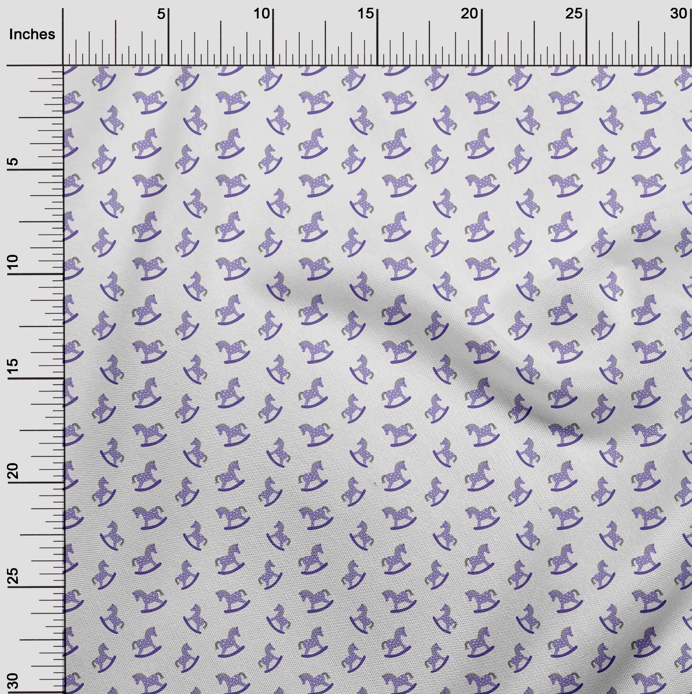 Velvet Violet Printed Fabric by the Yard - 58 Inch Wide Soft Material for Kids Toy House, DIY Craft Projects & Home Decor | Perfect for Sewing, Upholstery & Creative Decorations