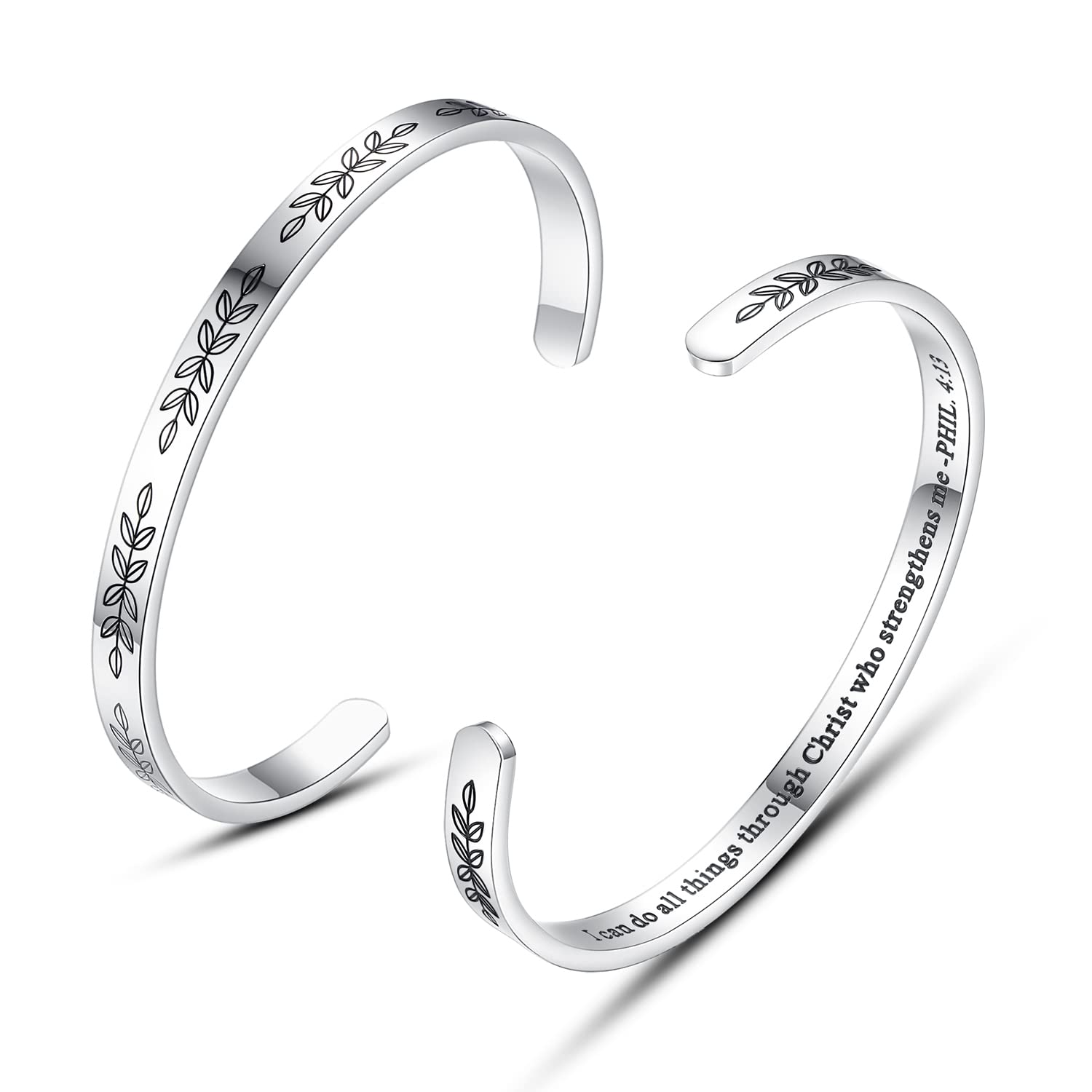 Personalized Cuff Bracelets for Women & Girls - Best Friend, Sister, Mom, Daughter, Granddaughter - Custom Name Jewelry for Birthday, Mother's Day, Christmas, Easter Gifts - Perfect for Everyday Wear, Special Occasions & Matching Friendship Jewelry