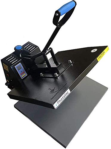 ePhotoInc 16 x 24 Inch Digital Clamshell Heat Press Machine for T-Shirt Sublimation & Transfer - Perfect for DIY Apparel, Custom T-Shirts, Mugs & Home Decor Projects