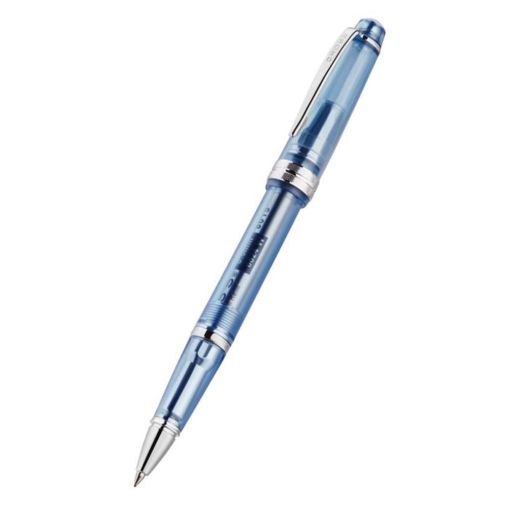 Cross Bailey Light Translucent Blue Resin Rollerball Pen - Premium Writing Instrument for Office, School & Journaling - Smooth Ink Flow for Everyday Use