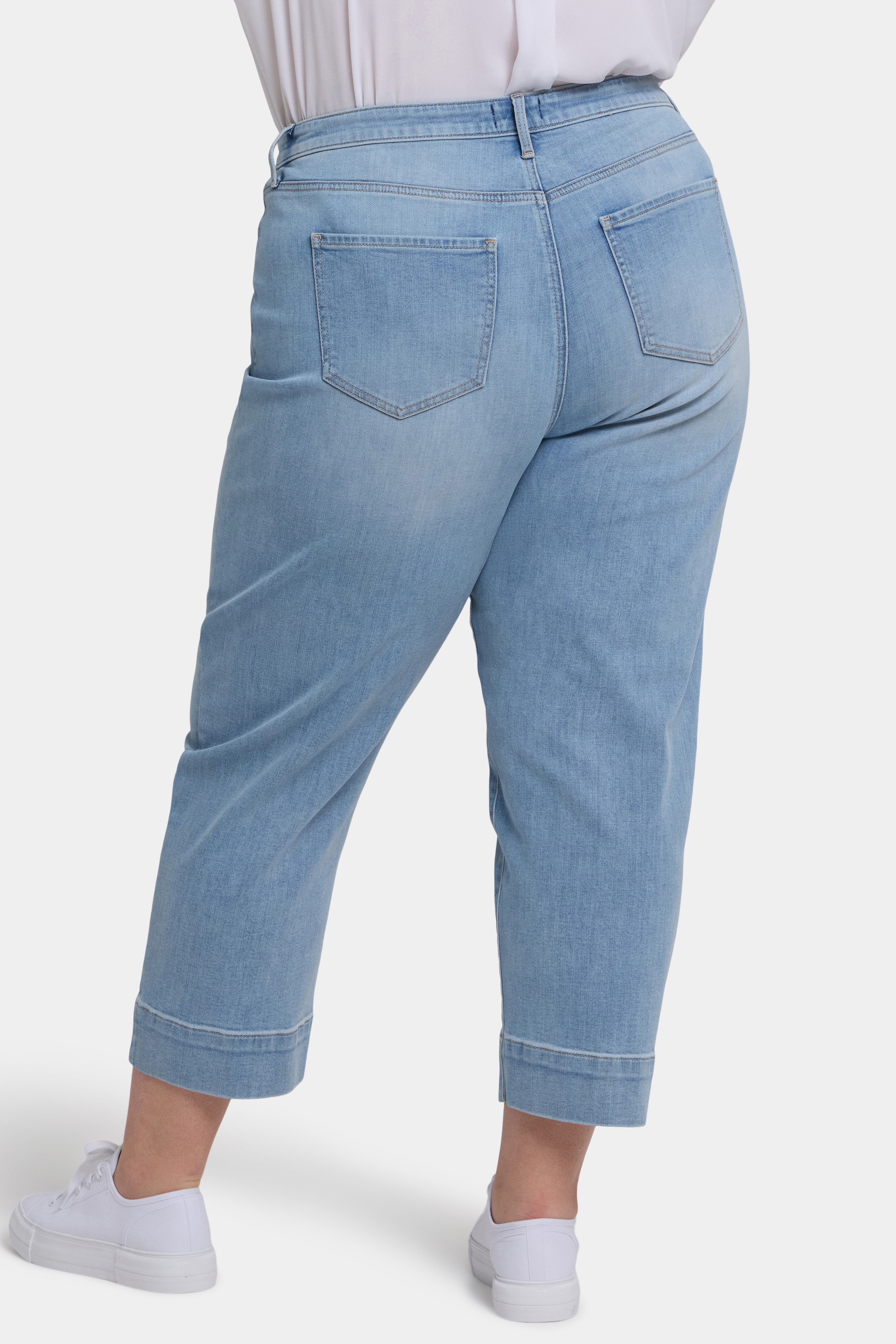 Plus Size Balloon Ankle Jeans for Women - Santiago Sea Wash Denim | Casual Wear, Street Style & Everyday Comfort