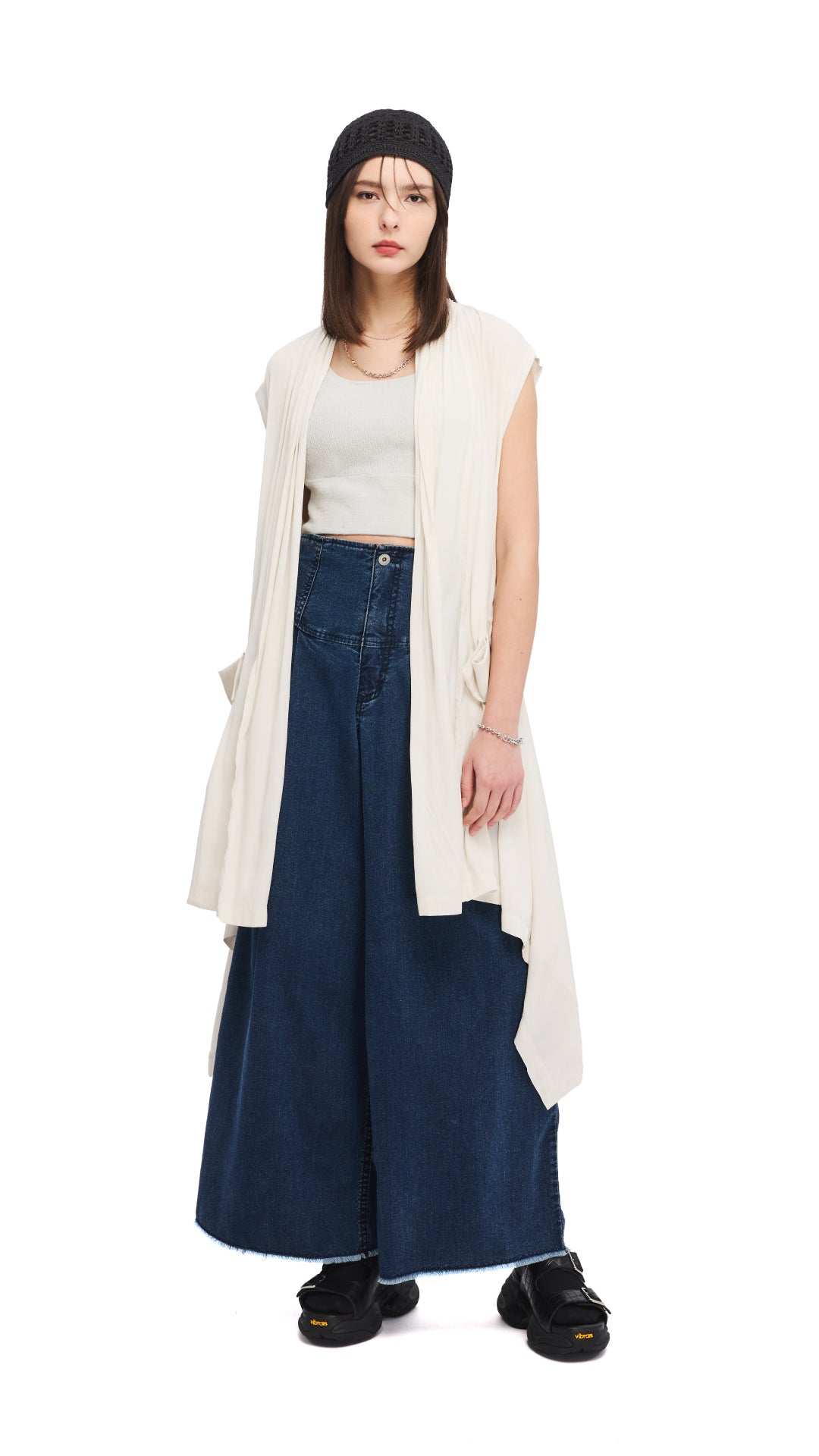 Stylish Asymmetric Waistcoat Vest for Women - Trendy Layering Piece for Office, Party & Evening Outfits | Fashionable Open Front Design