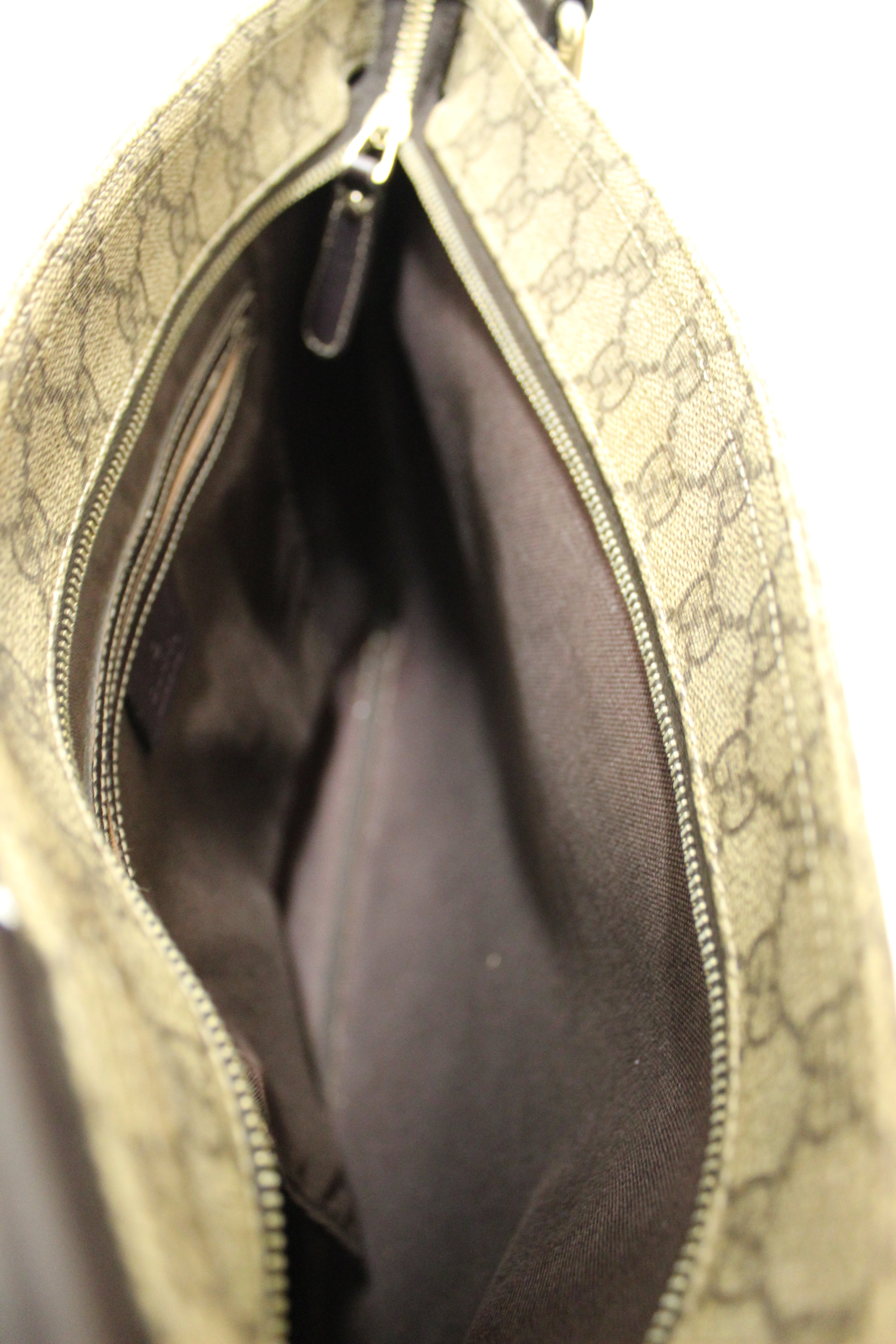 Authentic Gucci GG Monogram Coated Canvas Medium Messenger Bag 201446 - Luxury Crossbody Bag for Women, Perfect for Work, Travel & Everyday Use