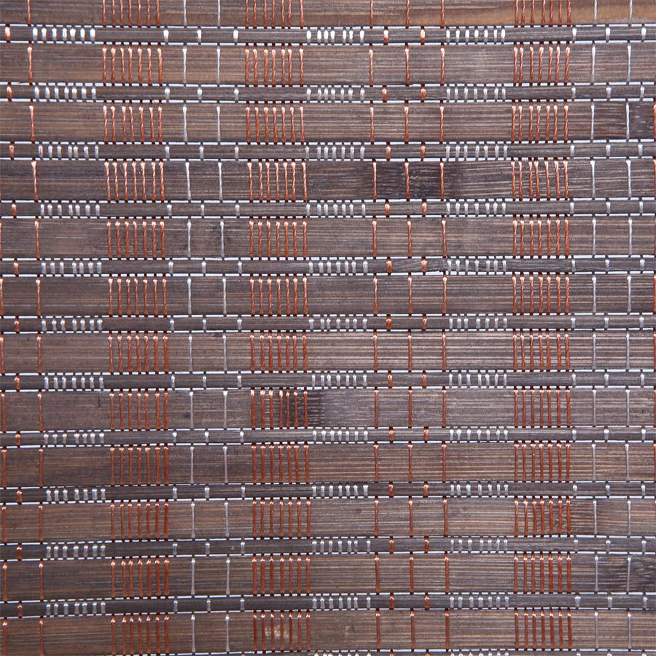 Legacy Decor 8 Panel Room Divider - Brown Wood & Bamboo Woven Screen for Home, Office, or Studio Privacy