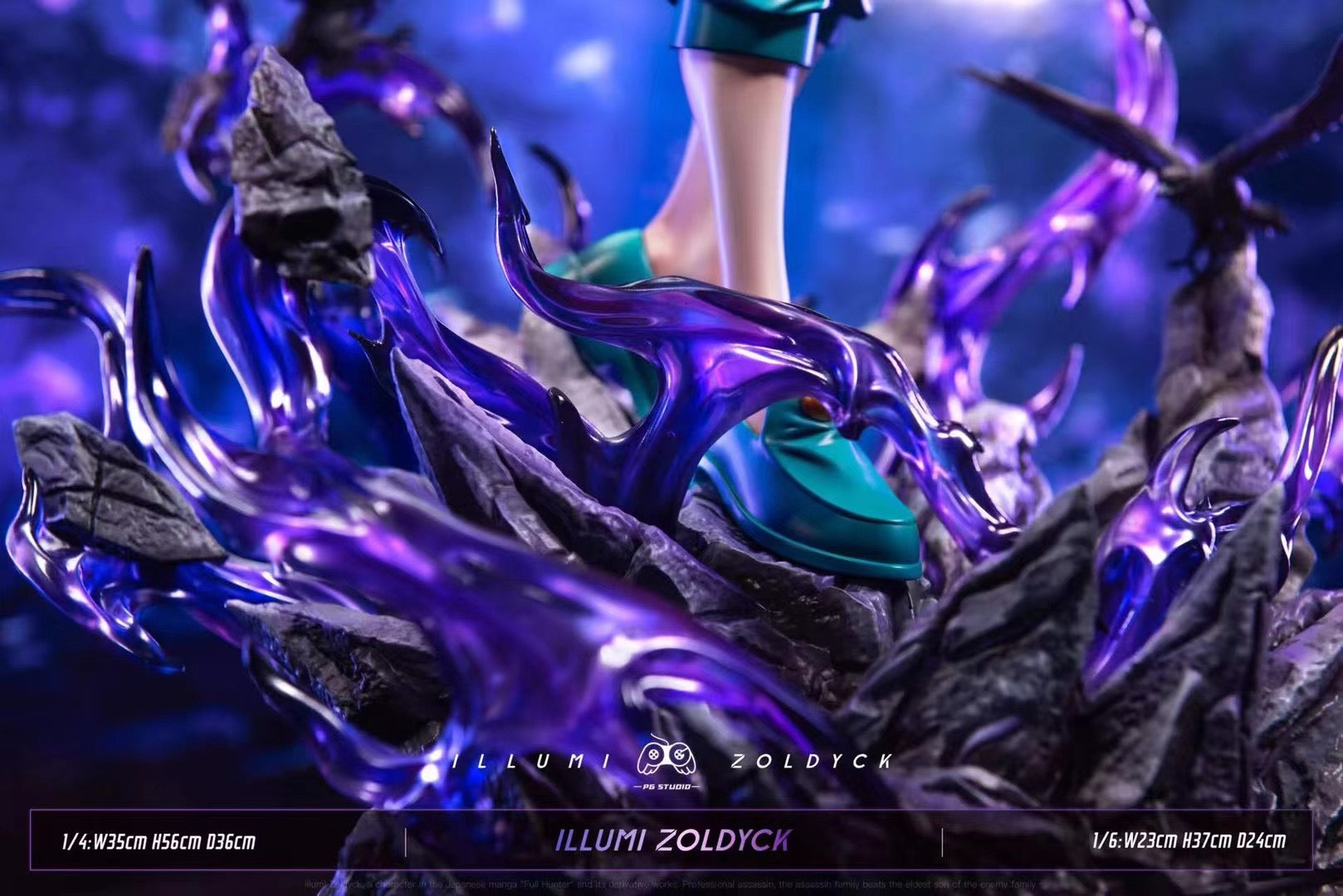 PG Studio Illumi Zoldyck Anime Figure - Hunter x Hunter Collectible Action Figure for Fans & Decor | Perfect for Display, Cosplay Props, and Gift Giving