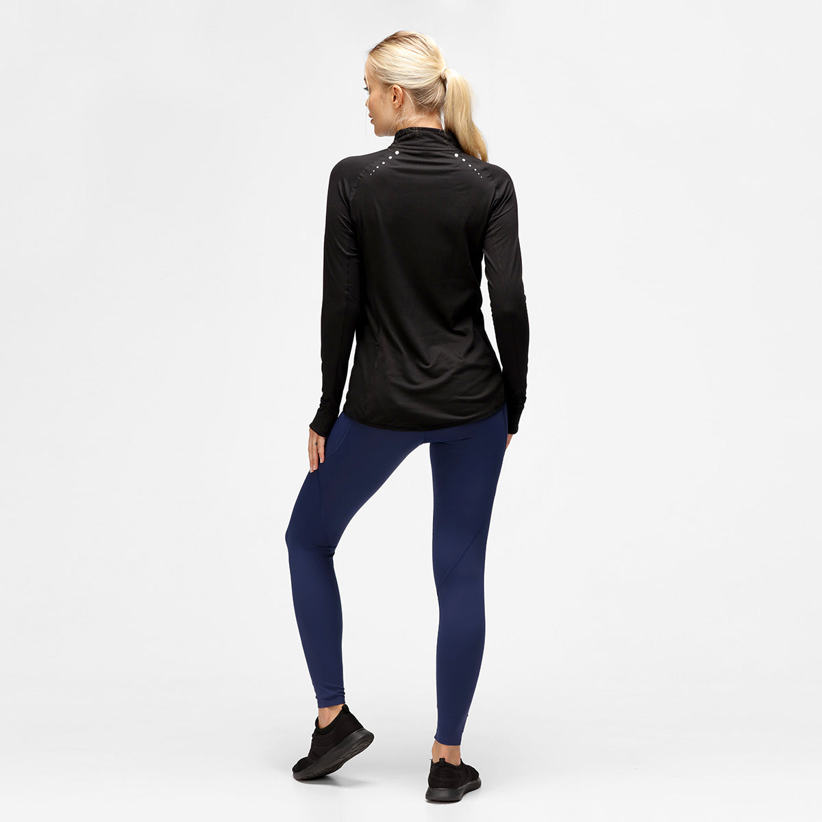 Black Long Sleeve Zip-Up Jacket for Women - Stylish & Comfortable Outerwear for Fall & Winter | Perfect for Casual Outings, Work & Travel