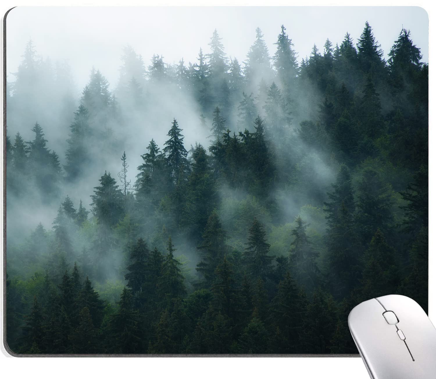 Premium Forest Design Mouse Pad - Non-Slip Waterproof Rubber Base for Office & Gaming | Custom Rectangle Mousepad for Computer, Laptop, PC | Perfect Desk Accessory for Work, Home & Gaming Setup