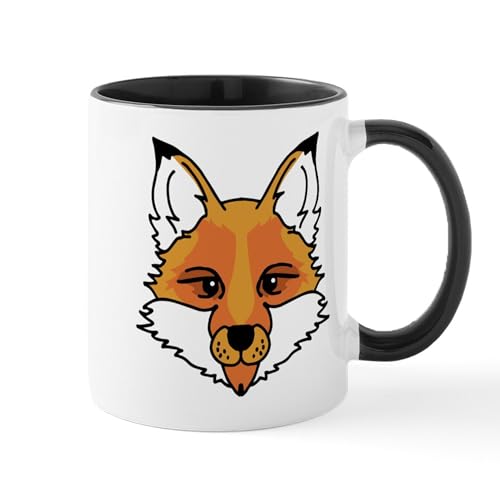 White/Black Inside - Fox Face