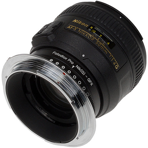FotodioX Nikon F Lens to Fujifilm G Mount Adapter - Compatible with X/GFX Series for Professional Photography & Videography