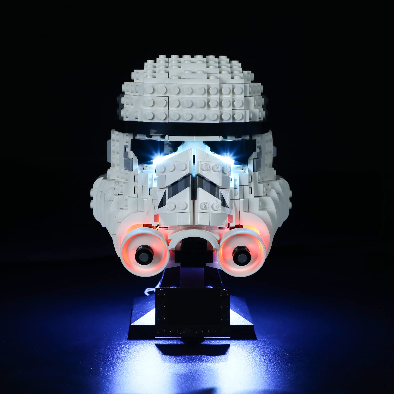 GEAMENT LED Lighting Kit for Lego Star Wars Stormtrooper Helmet 75276 - DIY Light Up Brick Model Accessory (Helmet Not Included) | Perfect for Display, Cosplay, and Star Wars Fan Collections