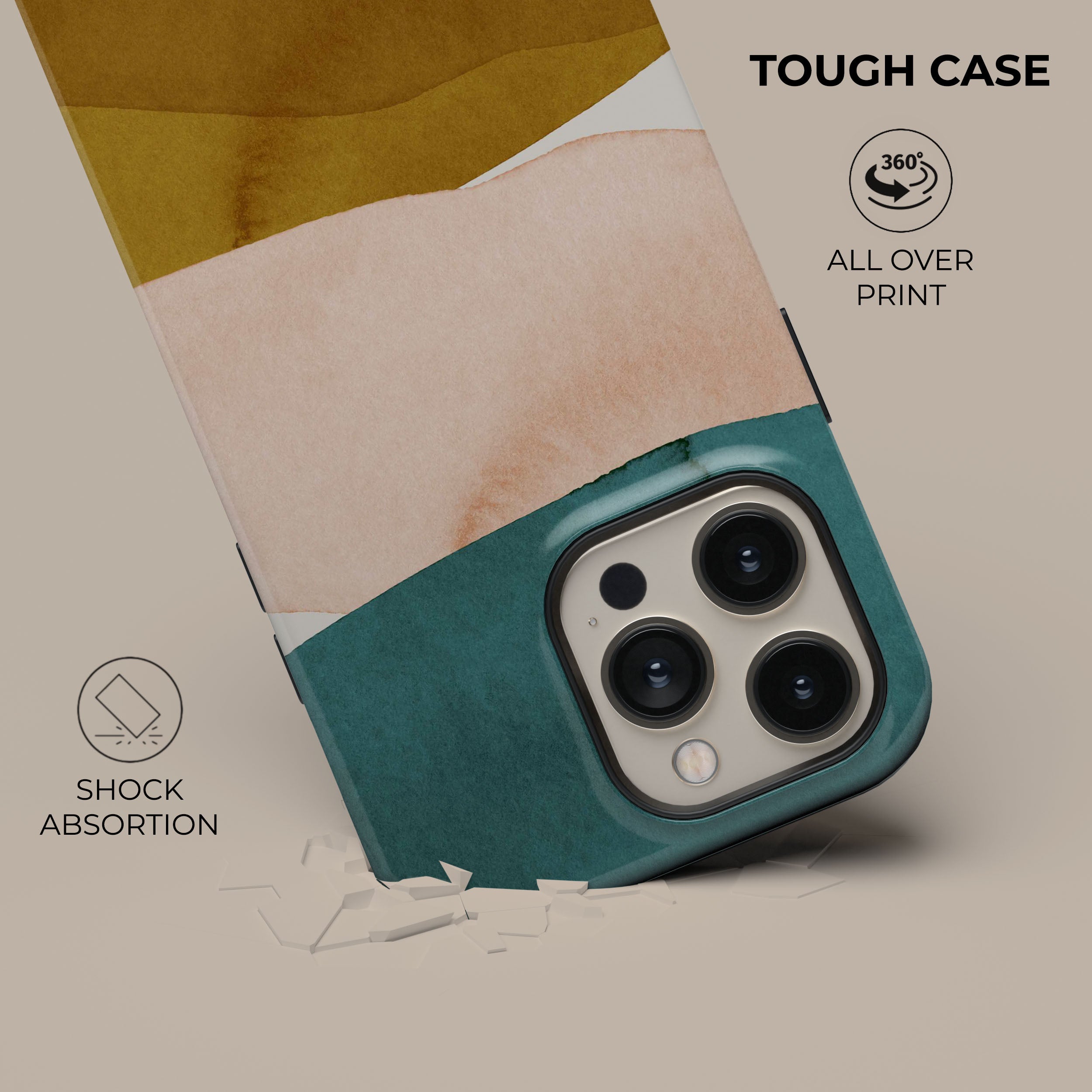 Premium Silk Sands Phone Case - Ultra-Thin & Durable Protective Cover for iPhone & Samsung - Perfect for Travel, Work & Everyday Use