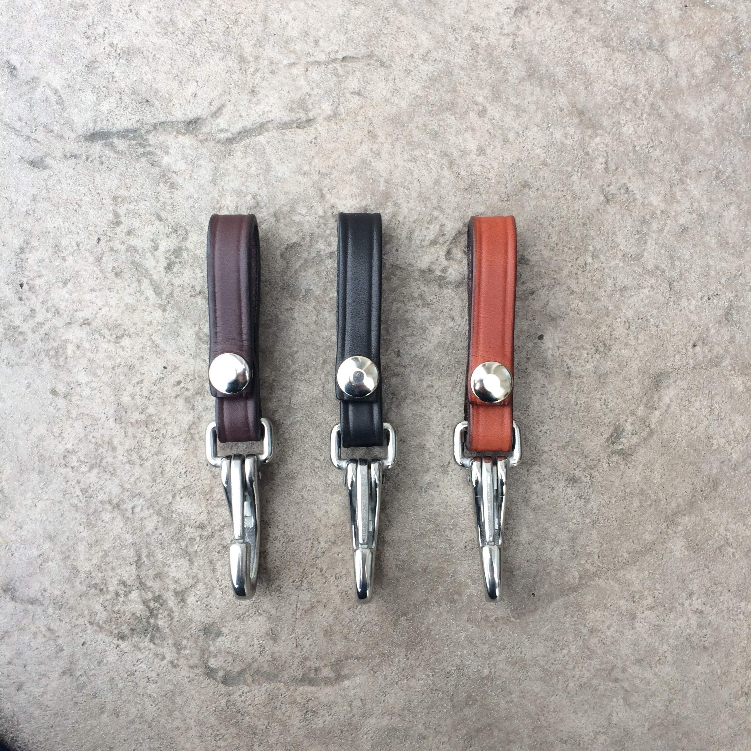 Handmade Leather Keychain Lanyard - Customizable Boxwood & Mum Design, Detachable Key Ring Organizer for Men | Perfect Father's Day Gift, Office Keys, Travel & Everyday Carry | Amish Crafted in USA