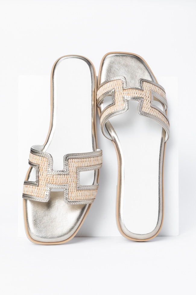 Haiden Gold H Sandals for Women - Comfortable Summer Beach Flip Flops with Arch Support - Perfect for Vacation, Poolside, and Casual Outings