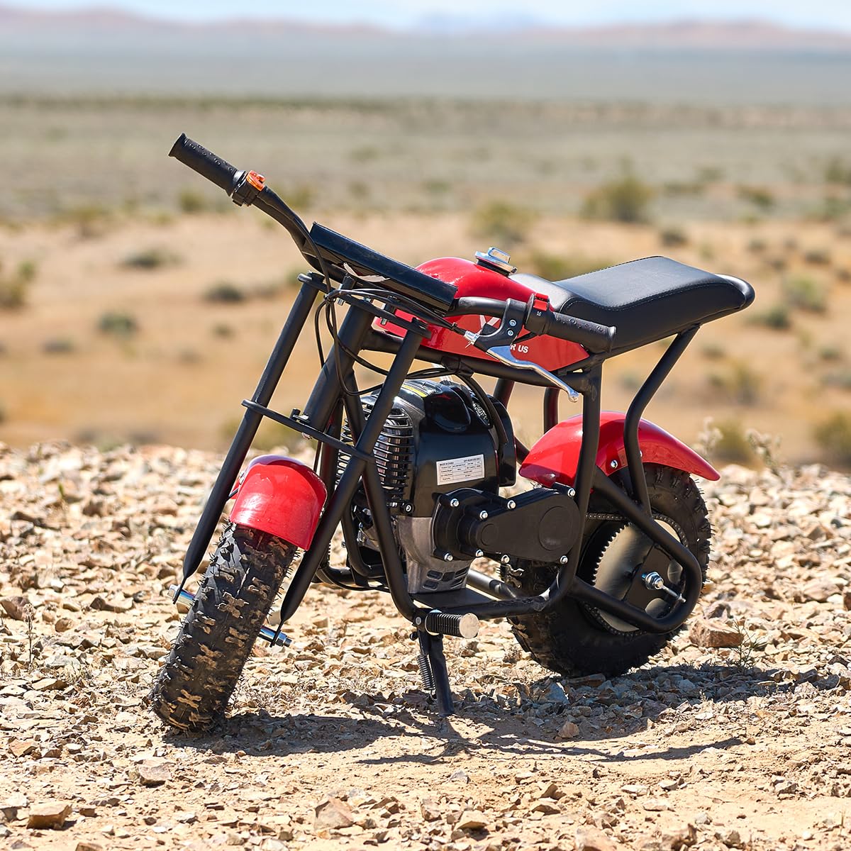XtremepowerUS 40cc 4-Stroke Gas-Powered Mini Dirt Bike - Off Road Pit Motorcycle for Adults & Teens 16+, Red/Black - Perfect for Backyard Riding, Trail Adventures & Off-Road Fun