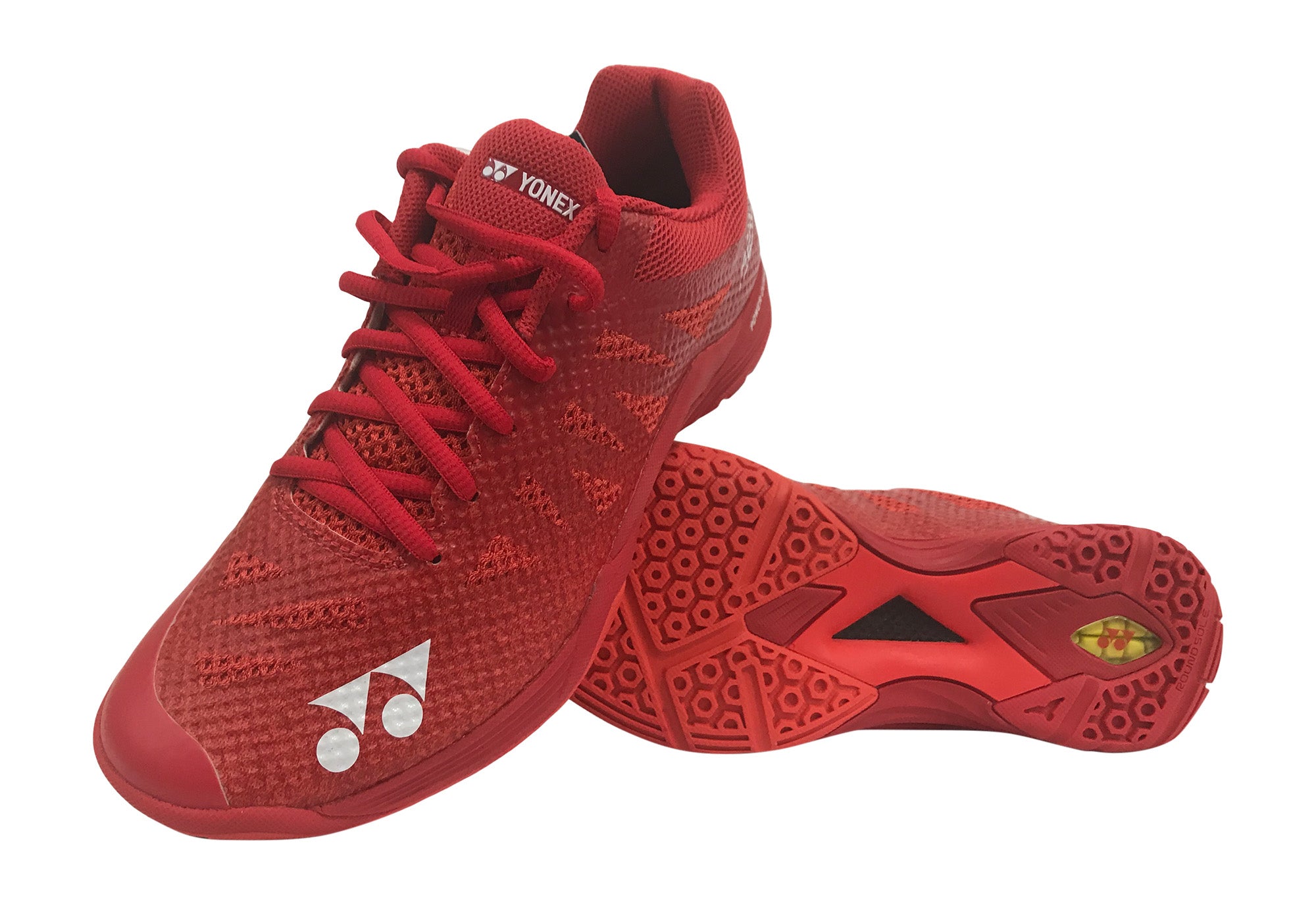 Yonex Aerus 3 MX Badminton Shoes for Men & Women - Lightweight Court Shoes with Superior Cushioning - Ideal for Competitive Play & Training - Red