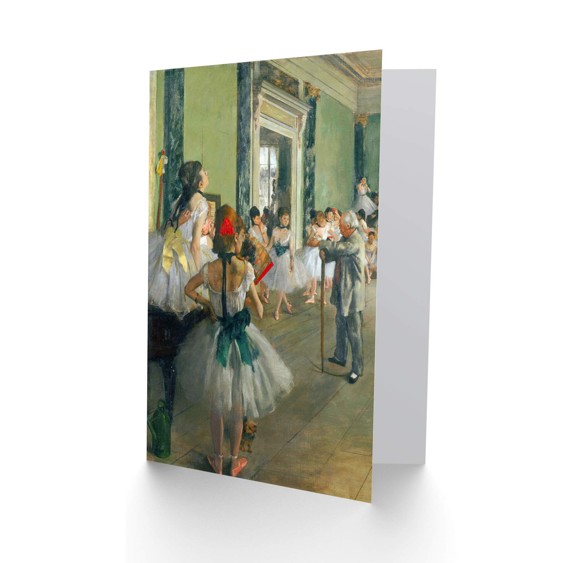 Edgar Degas Ballet Class Greeting Card - Birthday Gift, Blank Note Card for Art Lovers, Ballet Dancers & Collectors - Perfect for Birthdays, Thank You Notes & Special Occasions