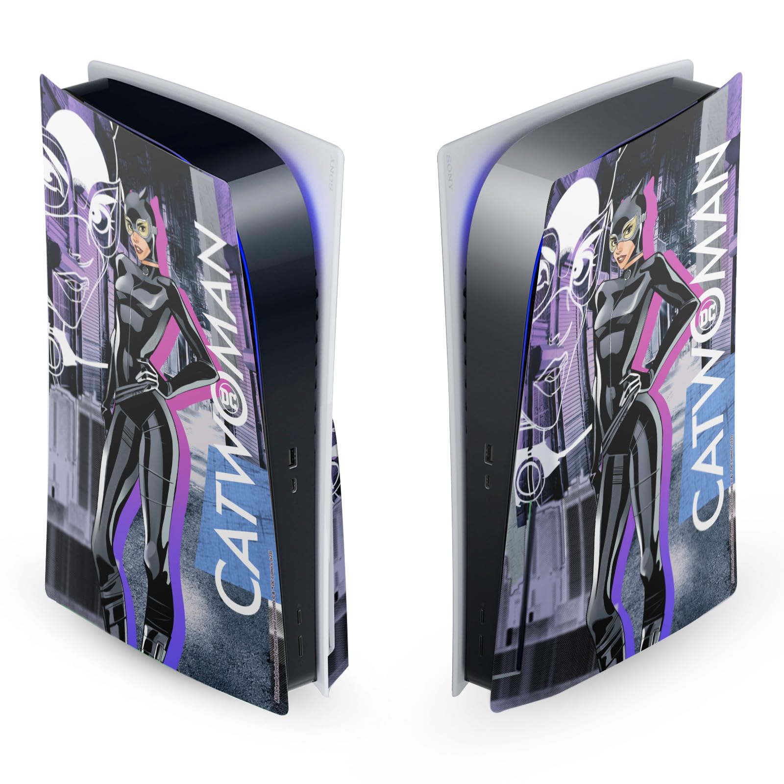 DC Catwoman Vinyl Skin for PS5 Disc Edition - Gaming Decal & Cover