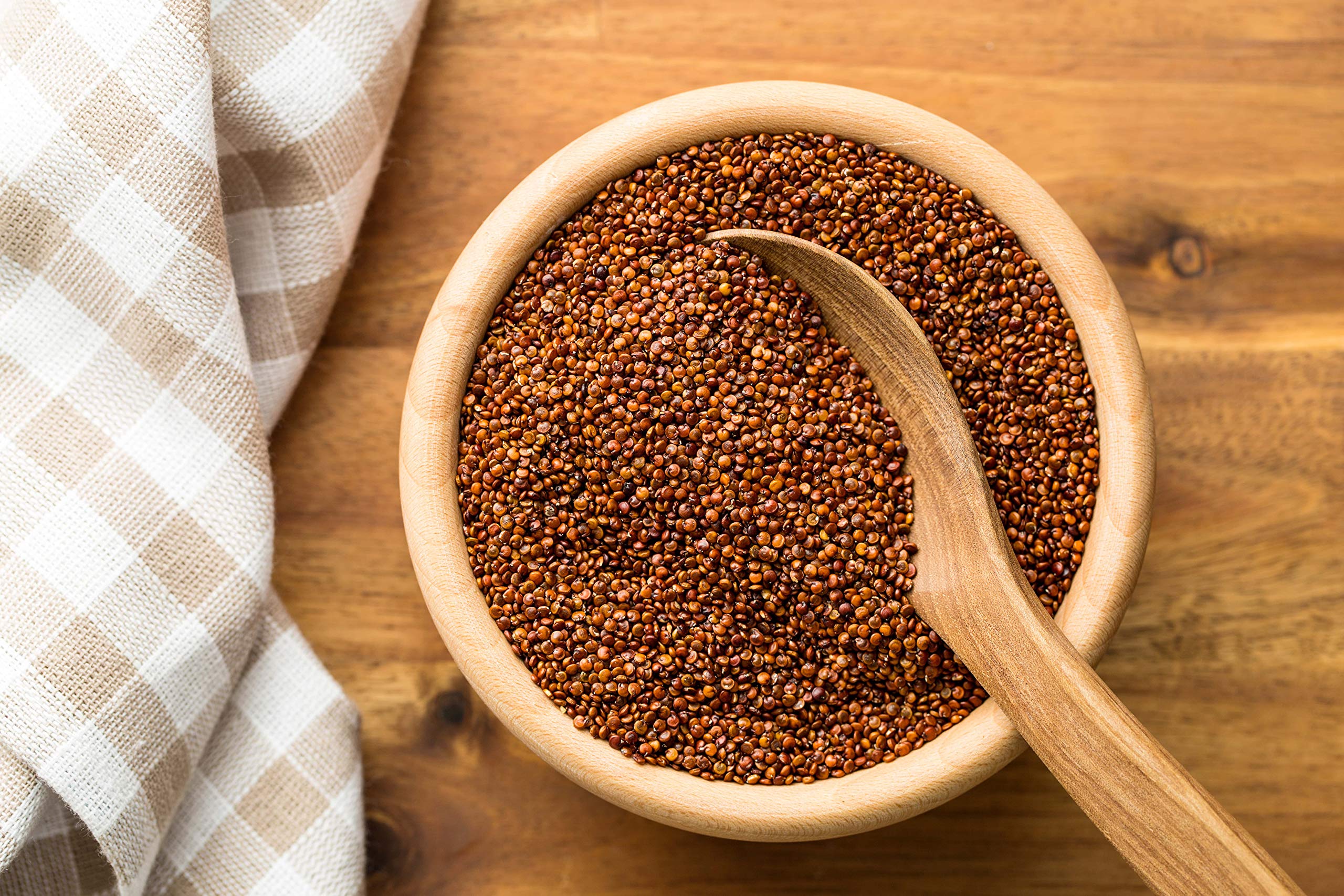 Organic Red Quinoa 25 lbs - Non-GMO, Whole Grain, Kosher, Vegan, Bulk - High in Protein & Amino Acids - Quick Cooking Ancient Grain - Healthy Rice & Pasta Alternative - Perfect for Salads, Meal Prep & Gluten-Free Diets