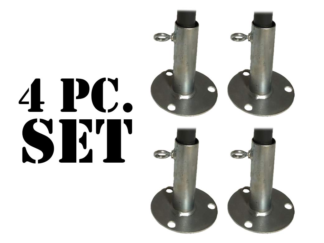 4PC Table Leg Extenders - Adjustable Table Risers for Folding Tables, Kitchen Islands & Workbenches - Heavy Duty Furniture Lifters for Height Adjustment & Leveling