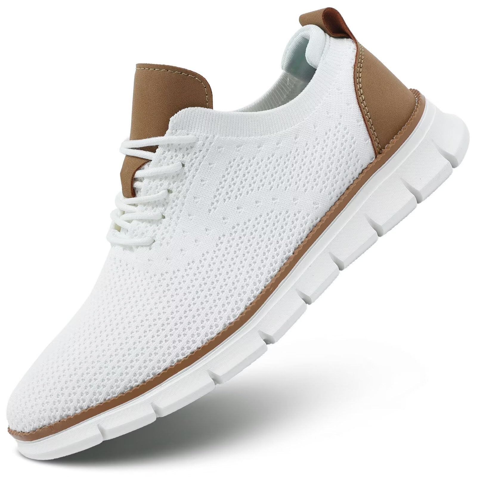 Men's Lightweight Oxford Lace-Up Dress Shoes - Fashion Sneakers for Casual Walking & Business Wear - Perfect for Office, Travel & Everyday Comfort