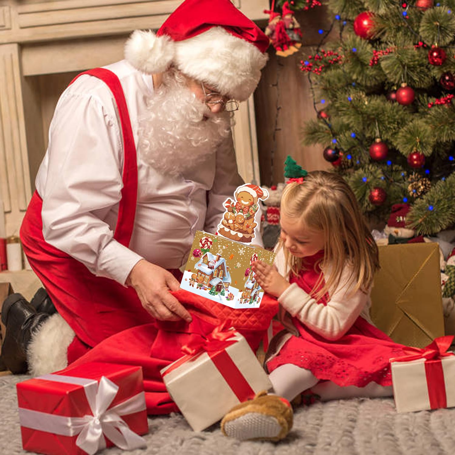 Gingerbread Man Christmas Money Box - Cash Gift Surprise Box for Women, Men, Boys & Girls | Holiday Savings Gift Idea for Christmas, Birthdays & Special Occasions