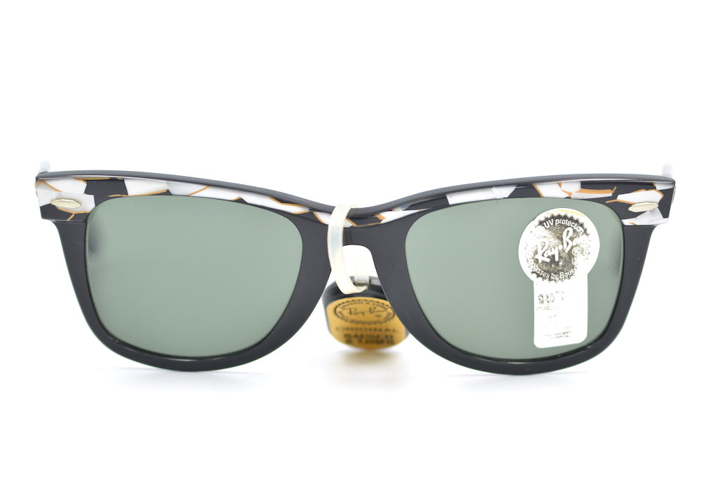 Ray Ban Mosaic Wayfarer Sunglasses 1992 Vintage - Classic Retro Style for Men & Women - Perfect for Outdoor Activities, Driving, and Fashion Accessories