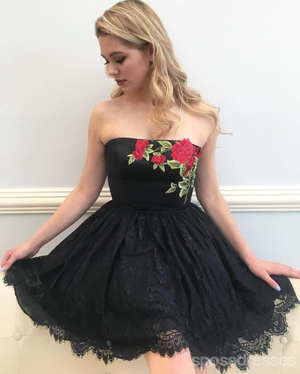 Elegant Lace Embroidery Skirt - Simple & Cute Homecoming Dress for Women | Perfect for Prom, Party & Special Occasions | CM415