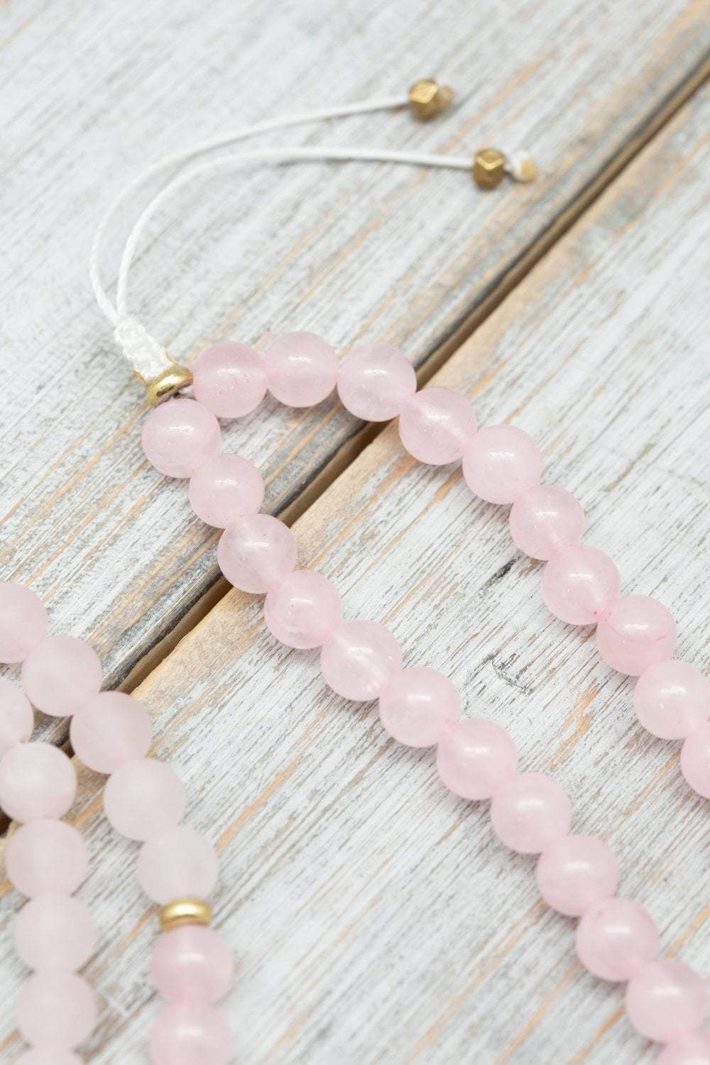 Heart Chakra Crystal Mala Beads - Rose Quartz & Amethyst Meditation Necklace for Compassion & Love | Yoga, Reiki Healing & Spiritual Practice Accessory