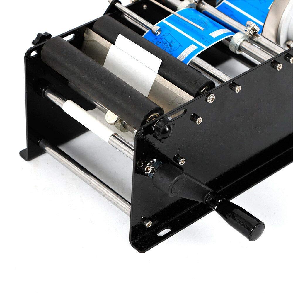 Semi-Automatic Bottle Labeling Machine - Adjustable Round Bottle Labeler for 0.59-4.7 Inch Containers | Perfect for Home Brewing, Cosmetics & Small Business Packaging