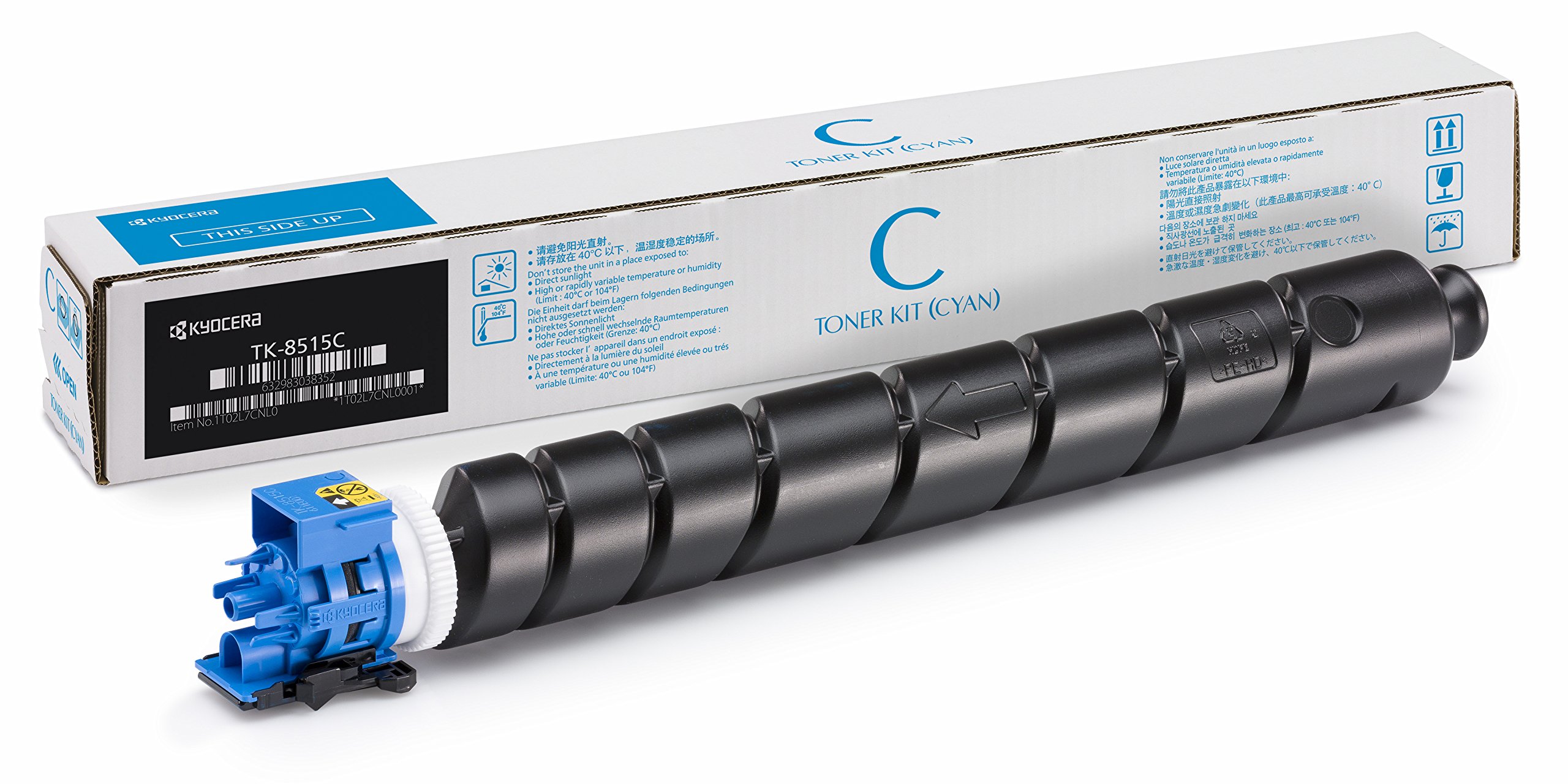 Kyocera TK-8515C Cyan Toner Cartridge - 20,000 Pages Yield | Compatible with Kyocera Printers | Ideal for Office & Home Printing