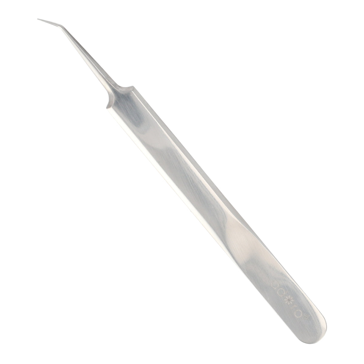 Precision Bent Tweezer - Professional Stainless Steel Tweezers for Electronics, Jewelry & Crafts - Perfect for Eyebrow Plucking, Splinter Removal & DIY Projects