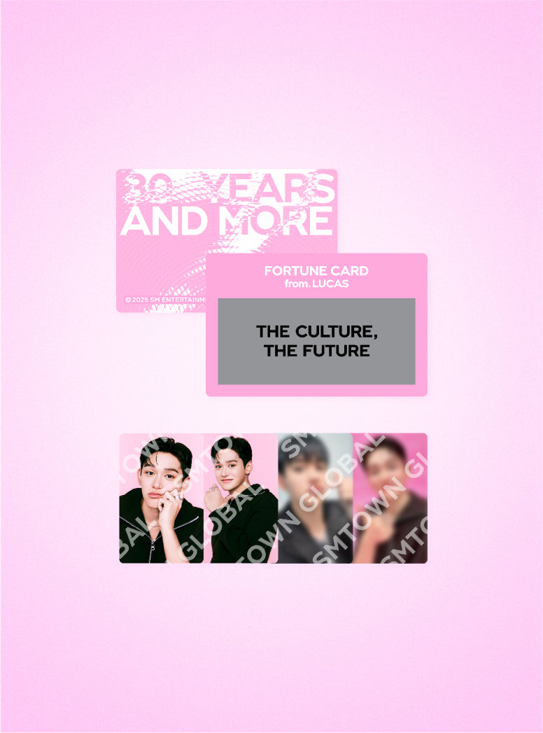 FORTUNE SCRATCH CARD SET - Lucas SMTOWN LIVE 2025 Merchandise | K-Pop Collectible Gift for Fans | Perfect for Concerts, Fan Meetings & Special Events
