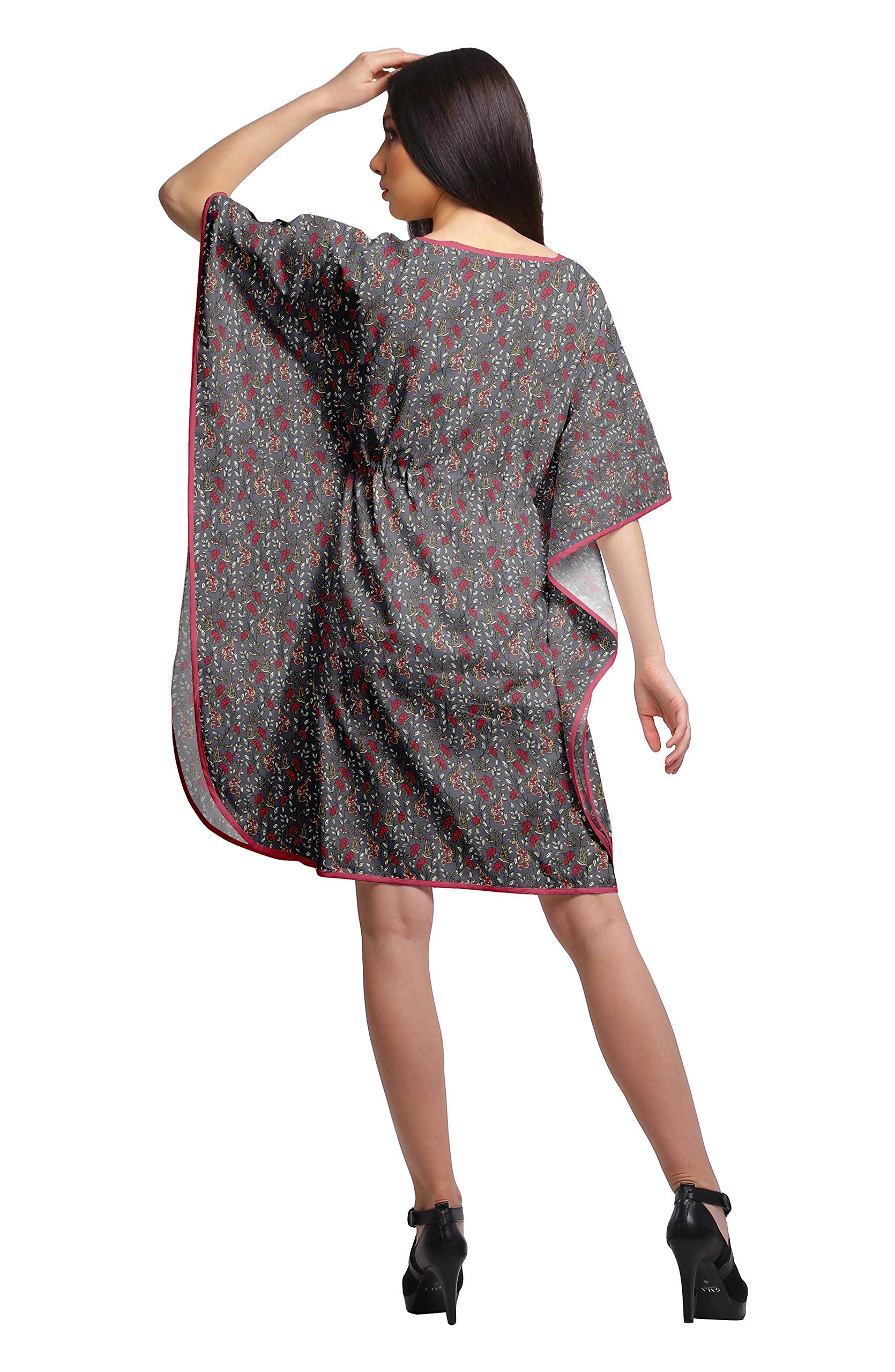 Women's Printed Beach Kaftan Dress - Flowy Bikini Cover Up & Summer Caftan for Plus Size | Perfect for Poolside, Vacation & Tropical Getaways