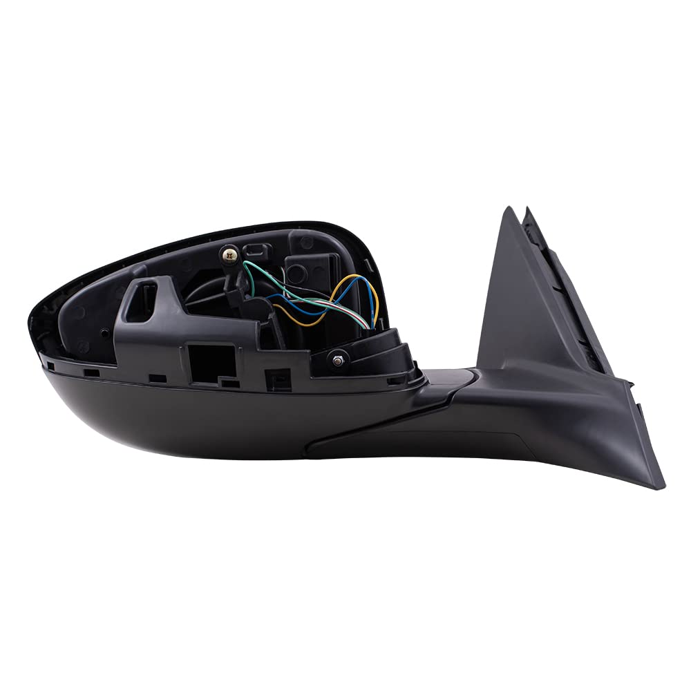 2018-2021 Honda Accord Right Passenger Side Power Heated Mirror with Blind Spot Detection - Black Paint to Match - Aftermarket Replacement for Enhanced Safety & Style - Perfect for Highway Driving and Parking Assistance