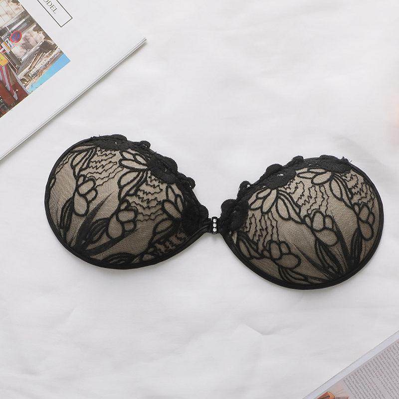 Lace Round Cup Silicone Breast Patch - Invisible Adhesive Bra for Women | Perfect for Backless Dresses, Strapless Tops & Special Occasions