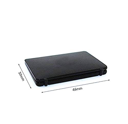 1:12 Mini Laptop Model - 2 Pack Black & Silver Miniature Computers for Dollhouse & Diorama Scenes - Perfect for Model Train Sets, School Projects & Collectible Displays