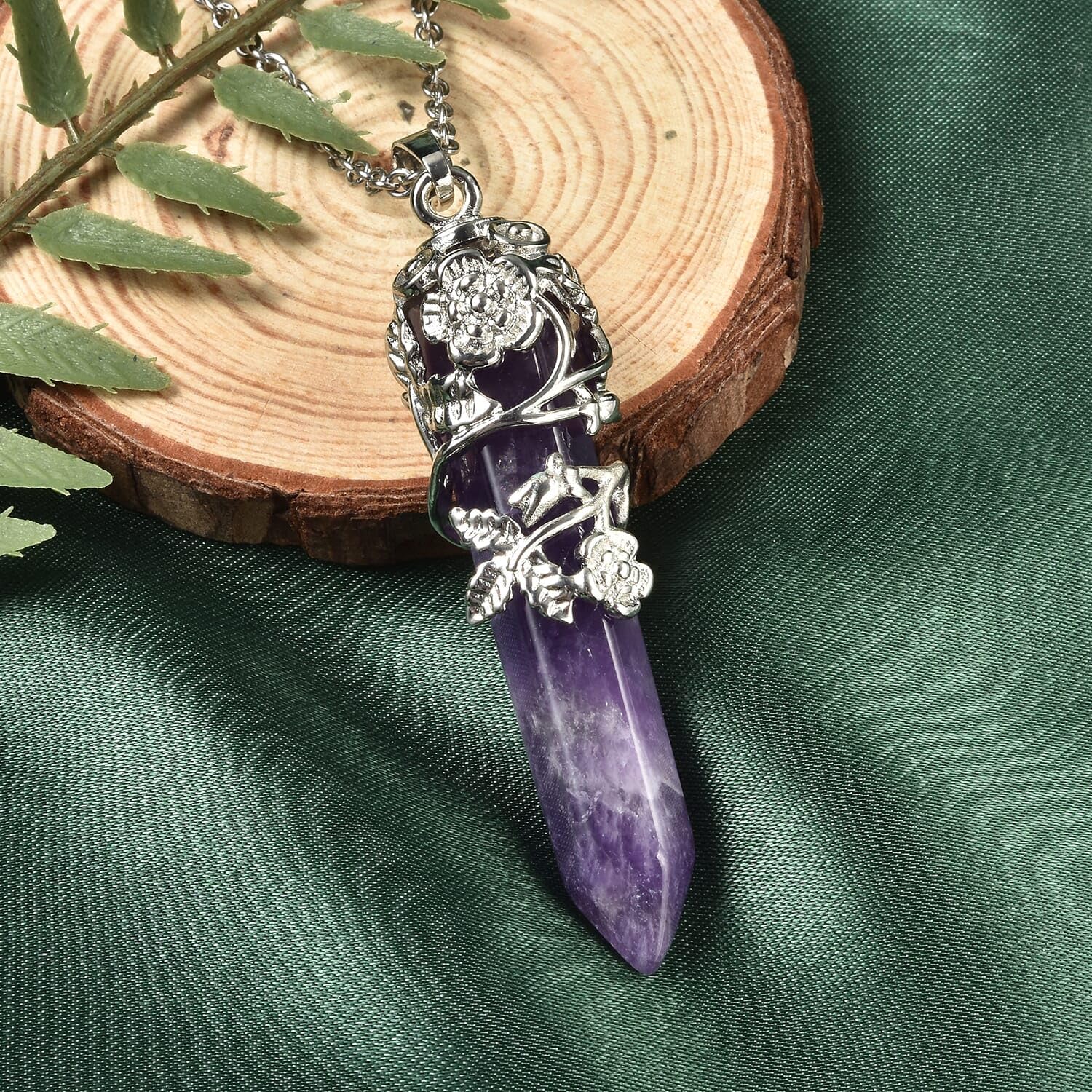 Real Natural Healing Crystal Necklaces for Women - 24