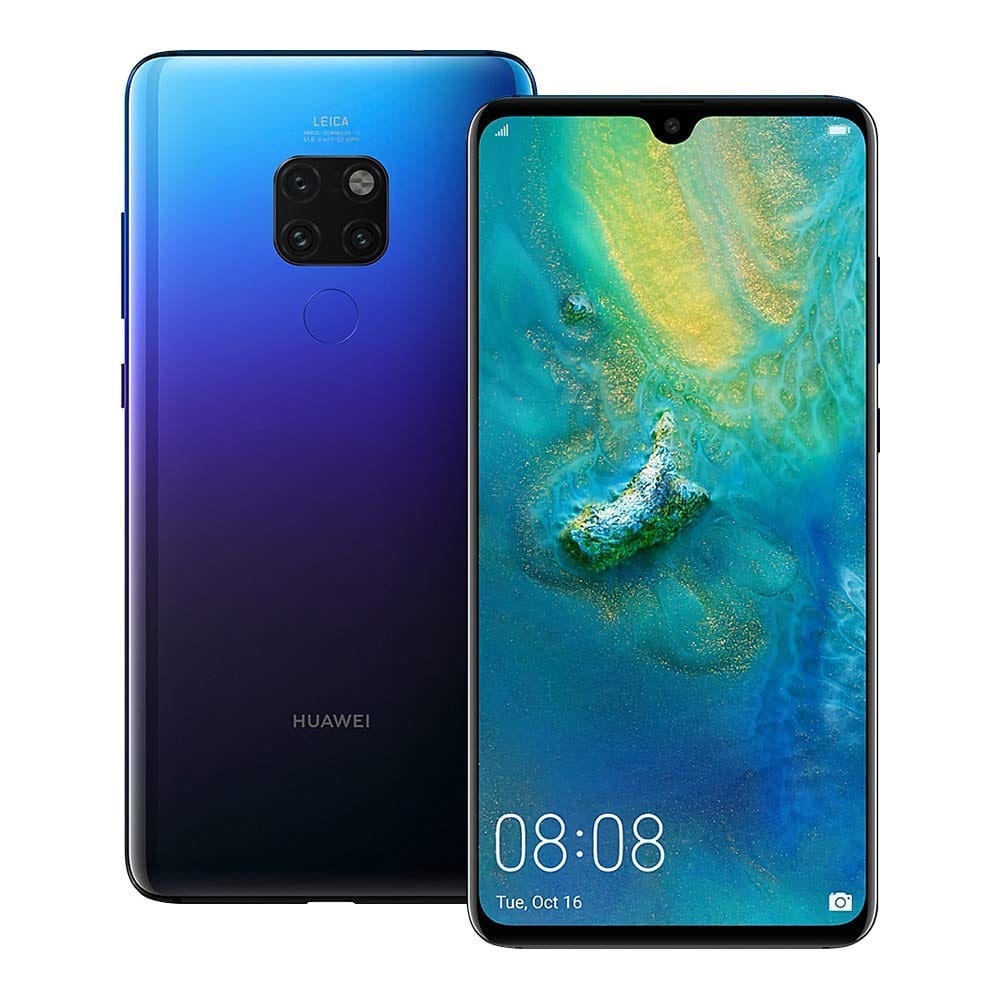 Huawei Mate 20 HMA-L29 128GB 6GB RAM Unlocked Smartphone - Twilight Color, Dual SIM, Global 4G LTE - Perfect for Business Travel & International Use