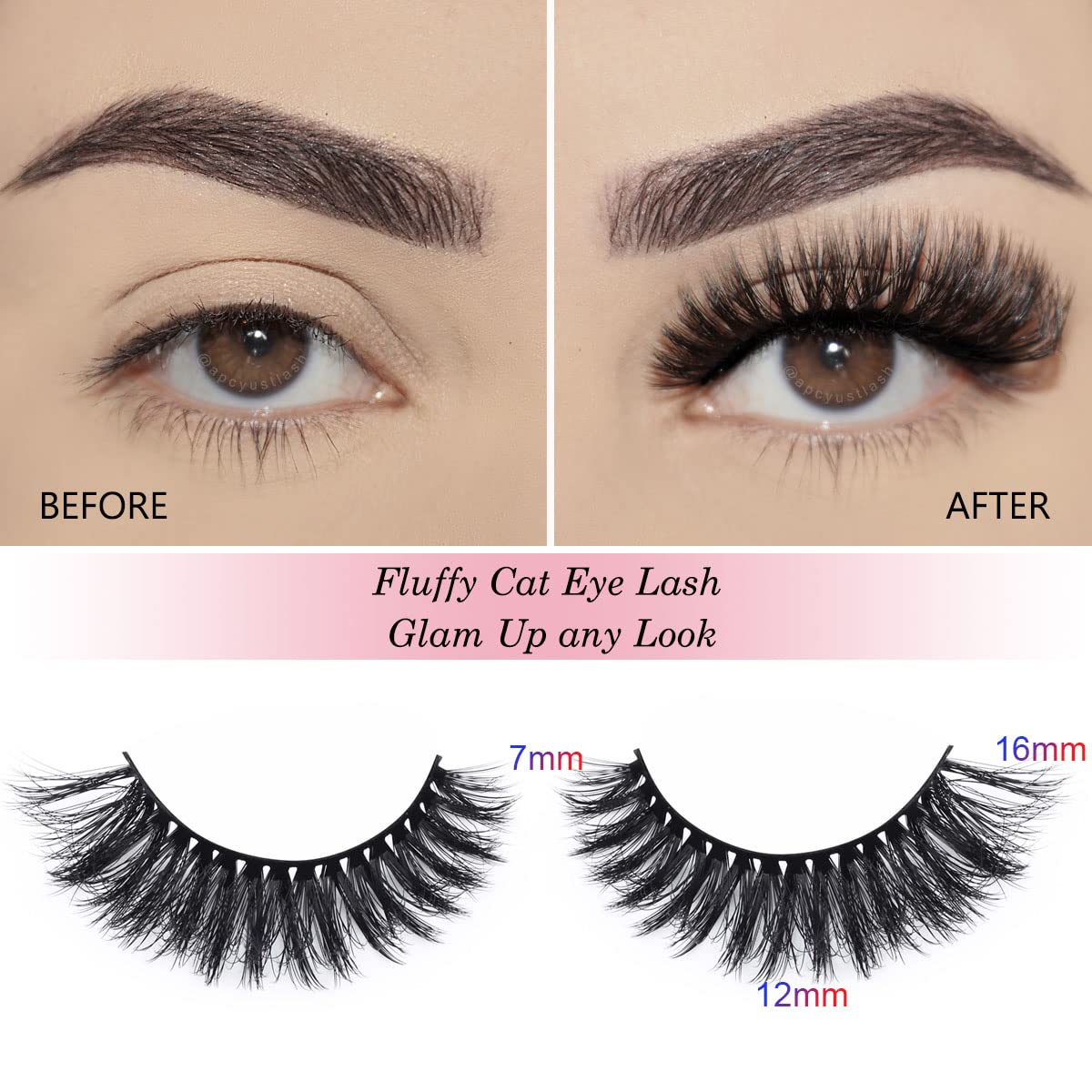 3D Mink False Eyelashes 10 Pairs - 5 Styles Fluffy Wispy Lashes for Volume & Length | Wholesale Bulk Eyelash Extensions with Individual Case | Perfect for Daily Wear, Parties, Weddings & Special Occasions