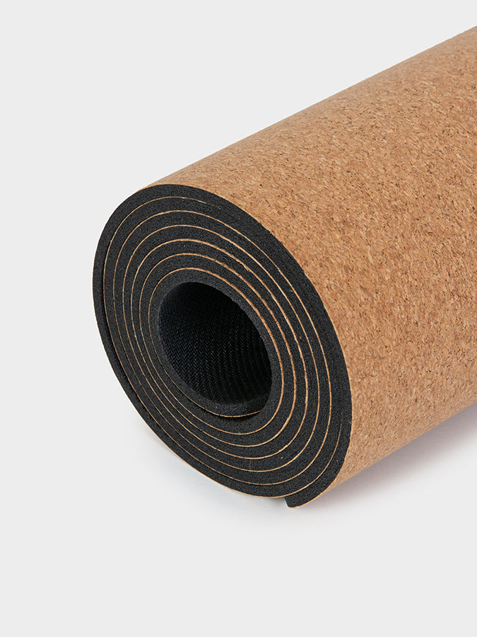 Premium 4mm Cork Yoga Mat for Alignment & Grip - Non-Slip Eco-Friendly Exercise Mat for Hot Yoga, Pilates & Home Workouts