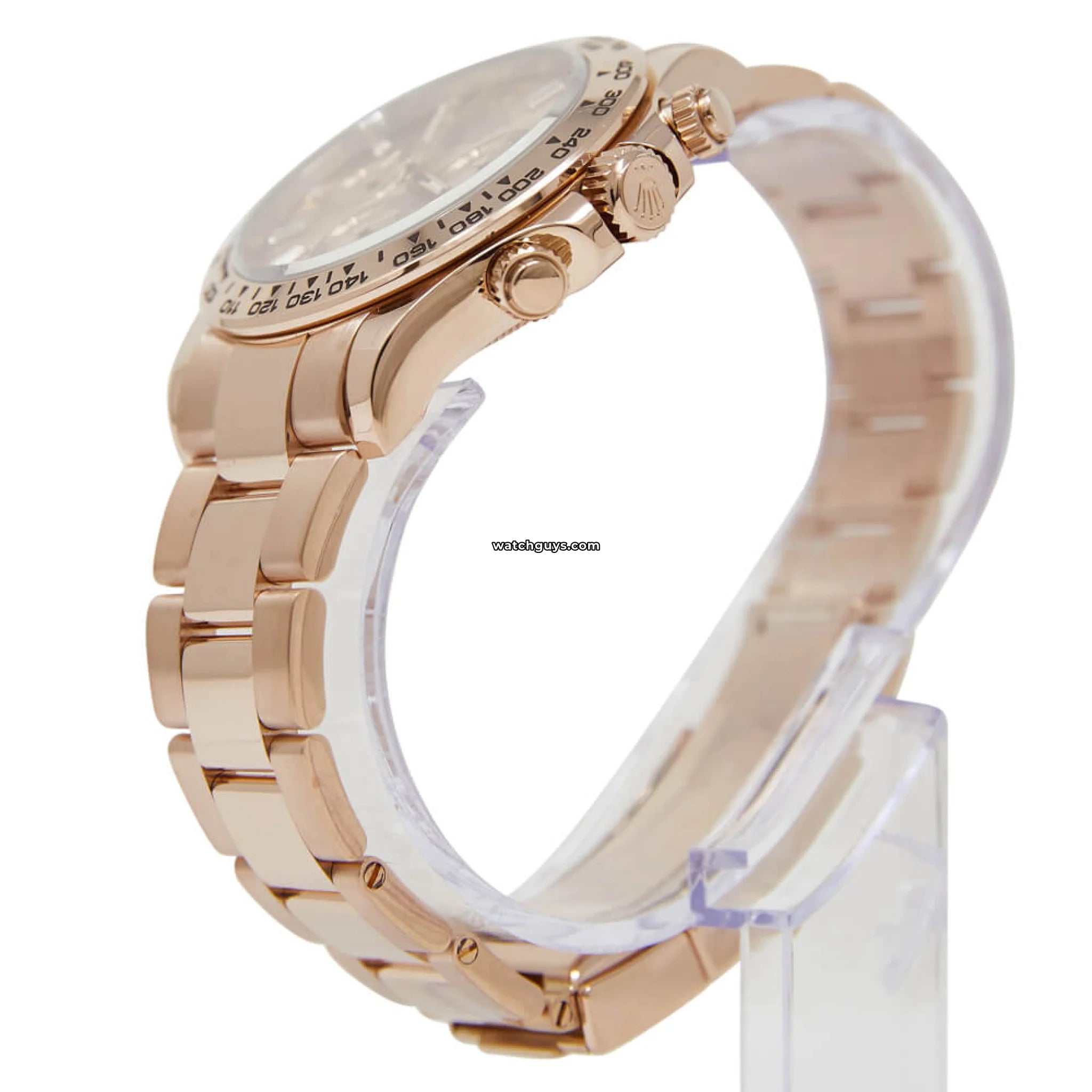Rolex Daytona 116505 18K Rose Gold Watch with Diamond Baguette Bezel - Luxury Men's Timepiece for Business, Gifting & Special Occasions
