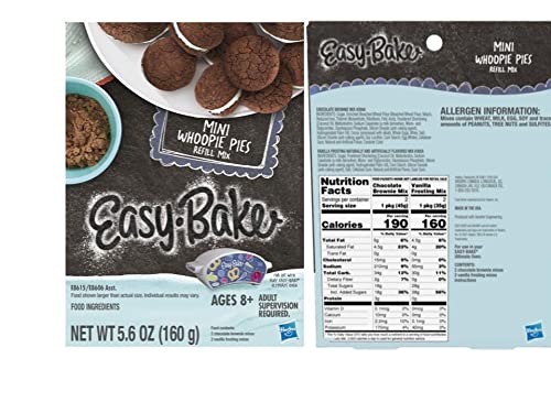 Easy Bake Ultimate Oven Baking Star Edition Kit - 13.8 Oz Refill Mixes (Pizza, Whoopie Pies, Red Velvet & Strawberry Cakes) with Mini Whisk, Chef Hat & Apron - Perfect for Kids Baking Parties & STEM Learning Activities