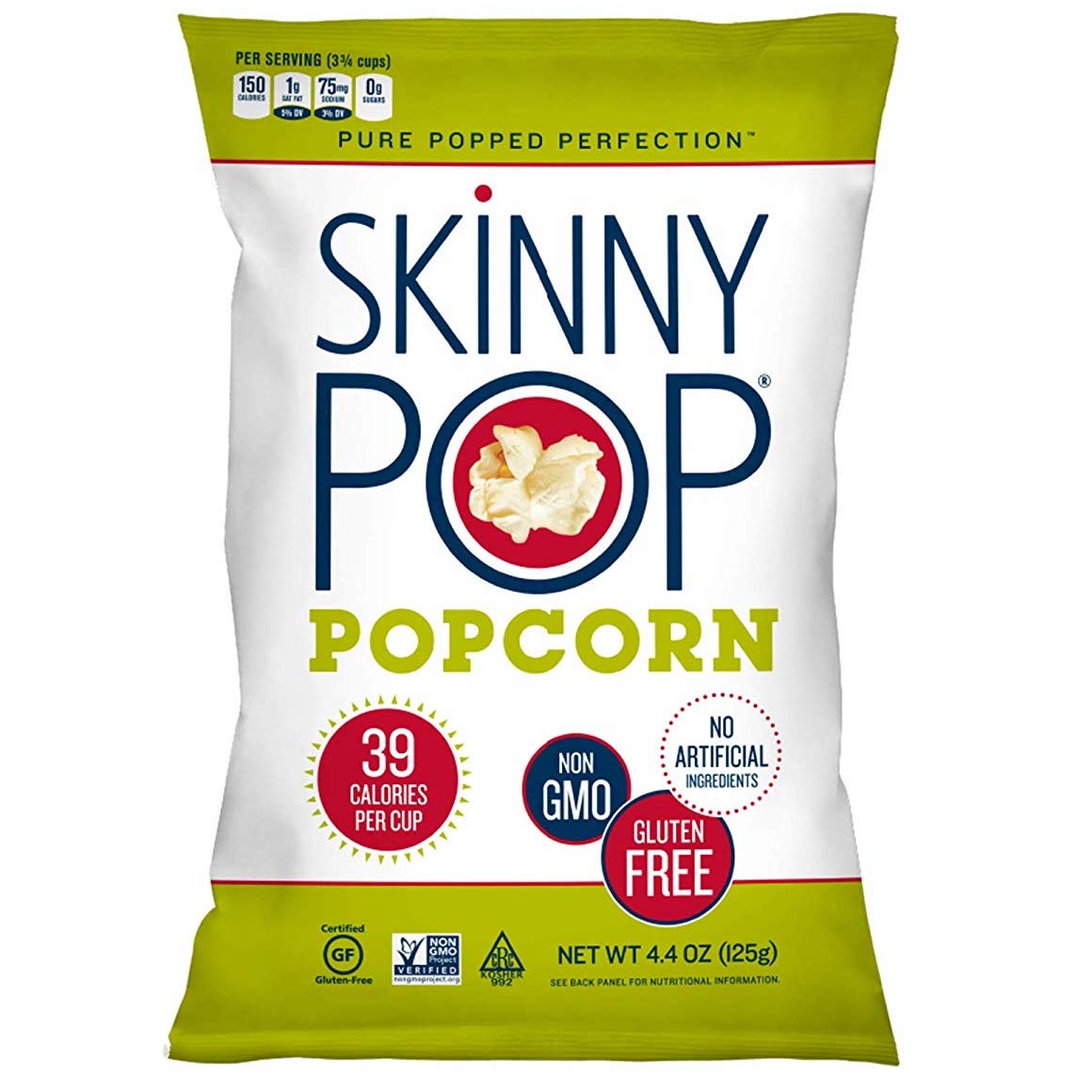 SkinnyPop Popcorn Variety Pack - Original & Dairy Free White Cheddar | Healthy, Gluten Free, Non-GMO Snacks for Movie Nights, Office Snacking & School Lunches